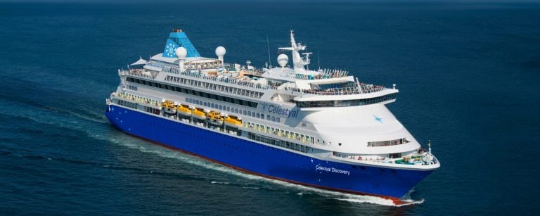A cruise ship Celestyal Discovery